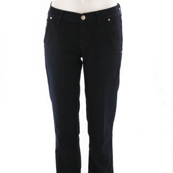7 FOR ALL MANKIND Navy Boot Leg Cotton Stretch Pant Size 26